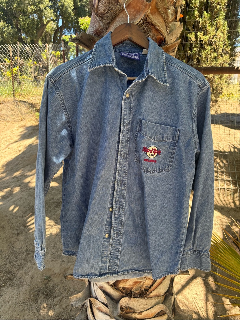 Hard Rock Cafe Purple Label Denim Shirt - Blue